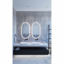 Ablaze Oval LED Backlit Mirror
